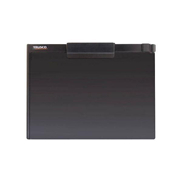 ds-（まとめ）TRUSCOペンホルダー付クリップボード(マグネット付) A4横 黒 TCBM-A4S-BK 1個 〔×10セット〕 9,859円