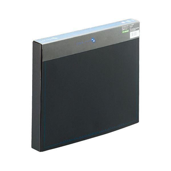 ds-（まとめ）プラス ケースファイル 再生PP A4背幅35mm ブラック(背見出し色ブルー) FL-132CE 1冊 〔×10セット〕
