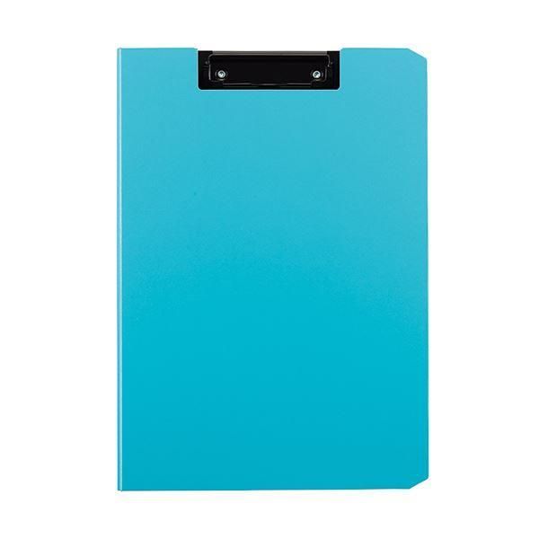 ds-（まとめ）TANOSEE クリップファイルA4タテ ライトブルー 1枚 〔×10セット〕
