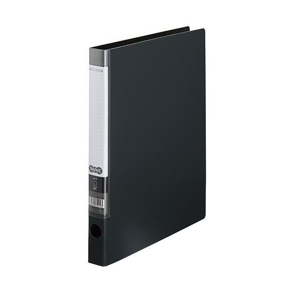 ds-（まとめ）TANOSEE OリングファイルA4タテ 2穴 150枚収容 背幅32mm ダークグレー 1冊 〔×30セット〕