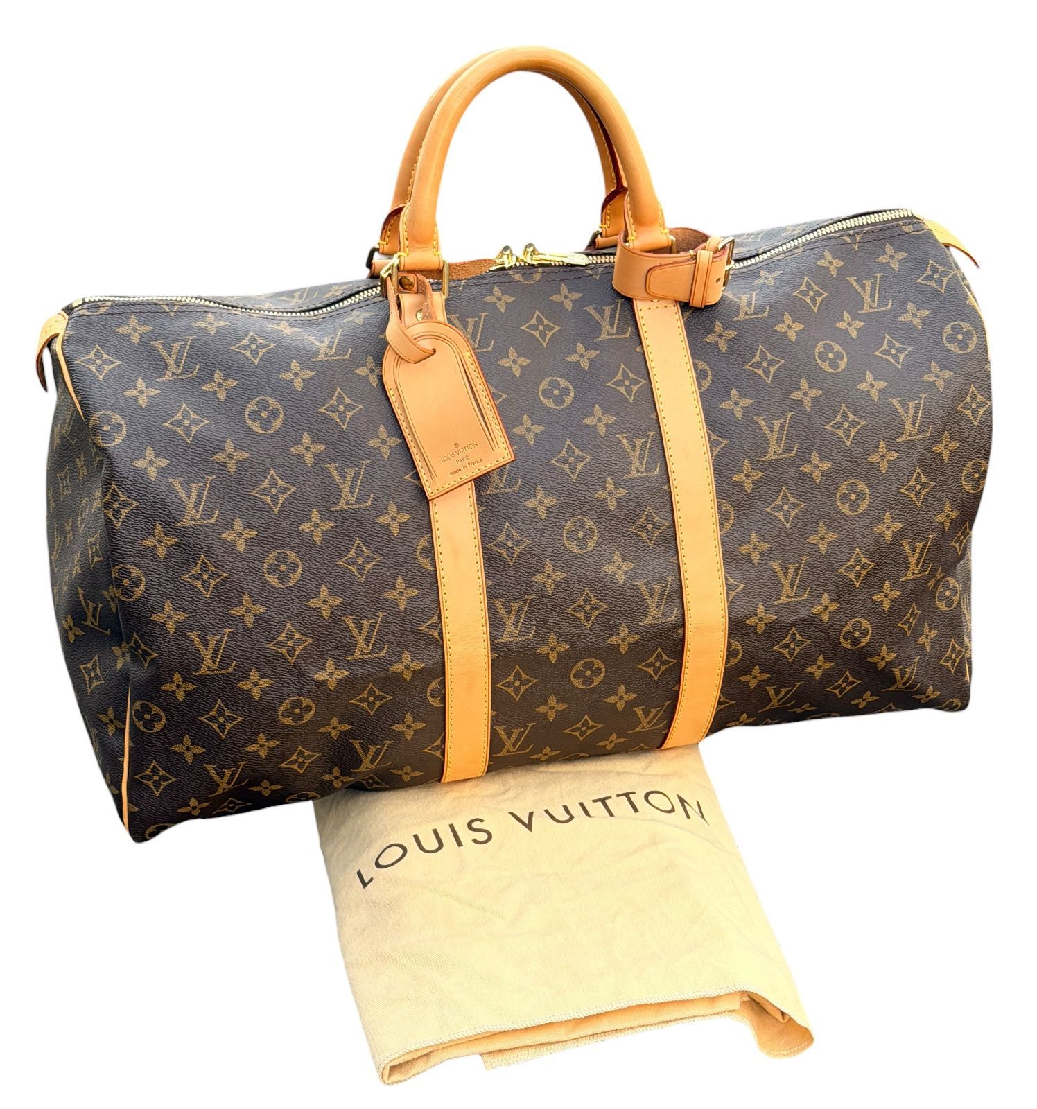 Louis Vuitton モノグラム ボストンバッグ ハンドバッグ 超美品◇本物◇ルイヴィトンLOUISVUITTONモノグラムキーポル50旅行