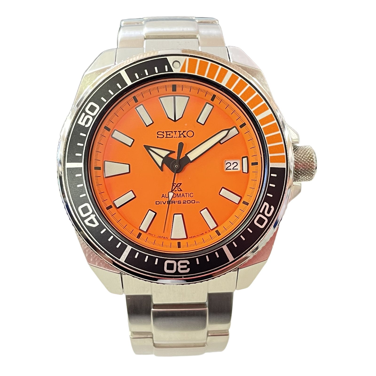 セイコー SEIKO SRPC07K1 4R35-02A0 プロスペックス ダイバーズ オレンジサムライ 自動巻き メンズ 腕時計 稼働 中古 T11503936