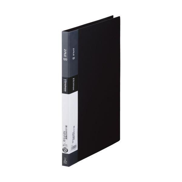 ds-（まとめ）キングジム シンプリーズ ZファイルA4タテ 120枚収容 背幅17mm 黒 578SP 1冊 〔×30セット〕