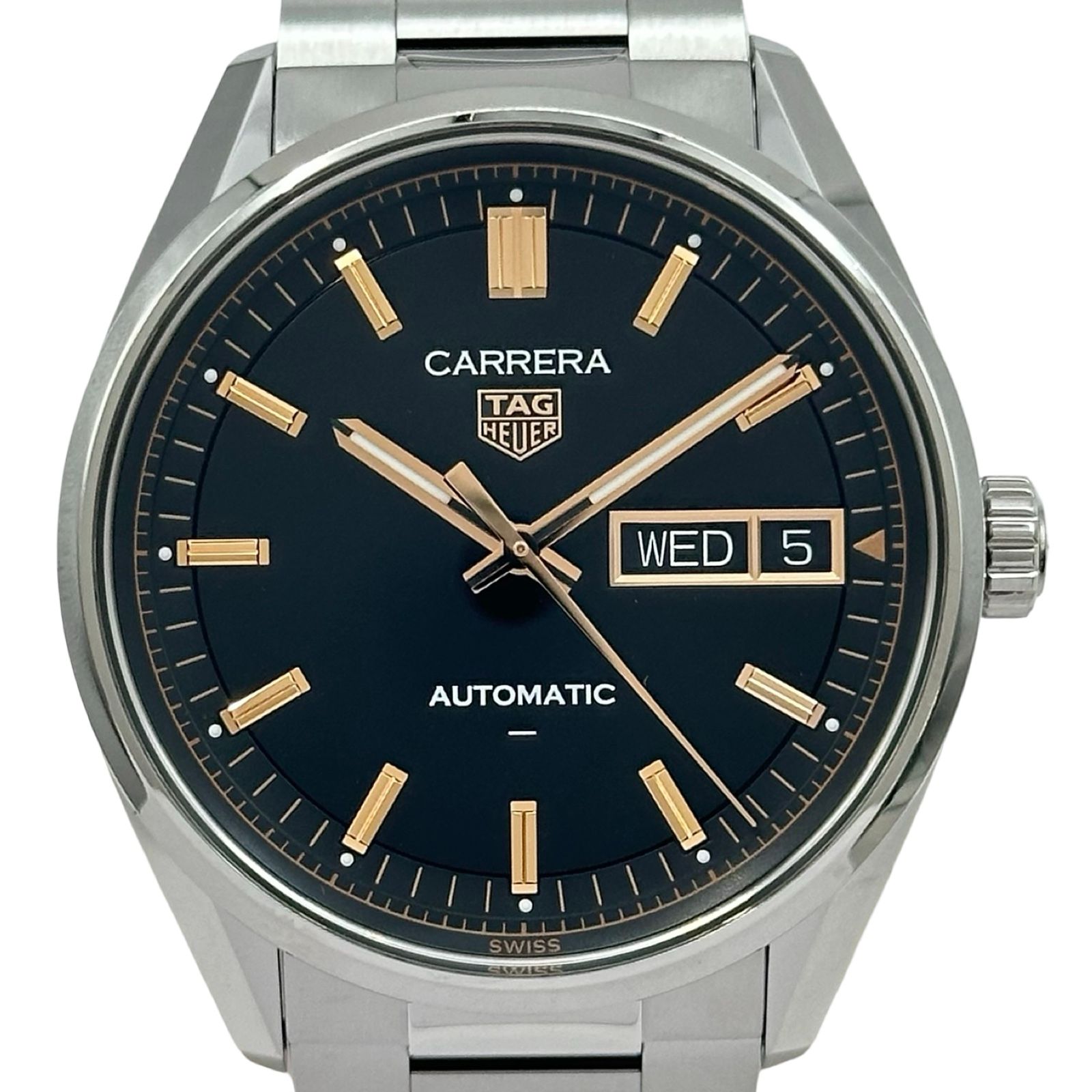タグ・ホイヤー TAG HEUER カレラ デイデイト WDA2111.BA0043 ブラック ステンレススチール 自動巻き メンズ 腕時計 244,350円