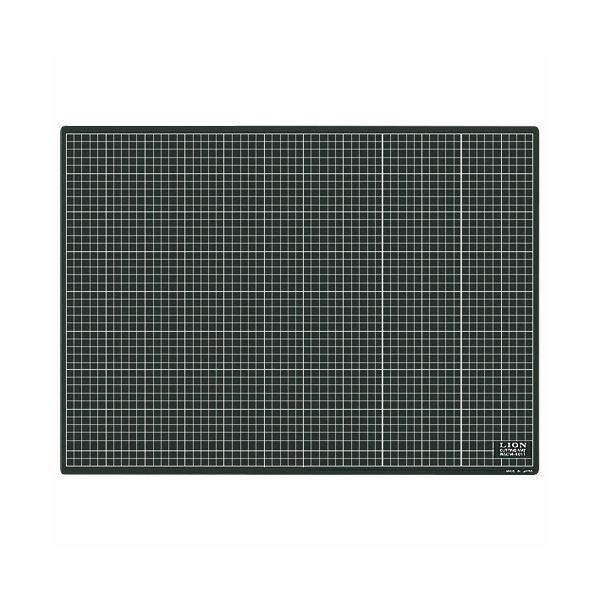 ds-ライオン事務器 カッティングマット再生PVC製 両面使用 620×450×3mm 黒/黒 CM-6011 1枚
