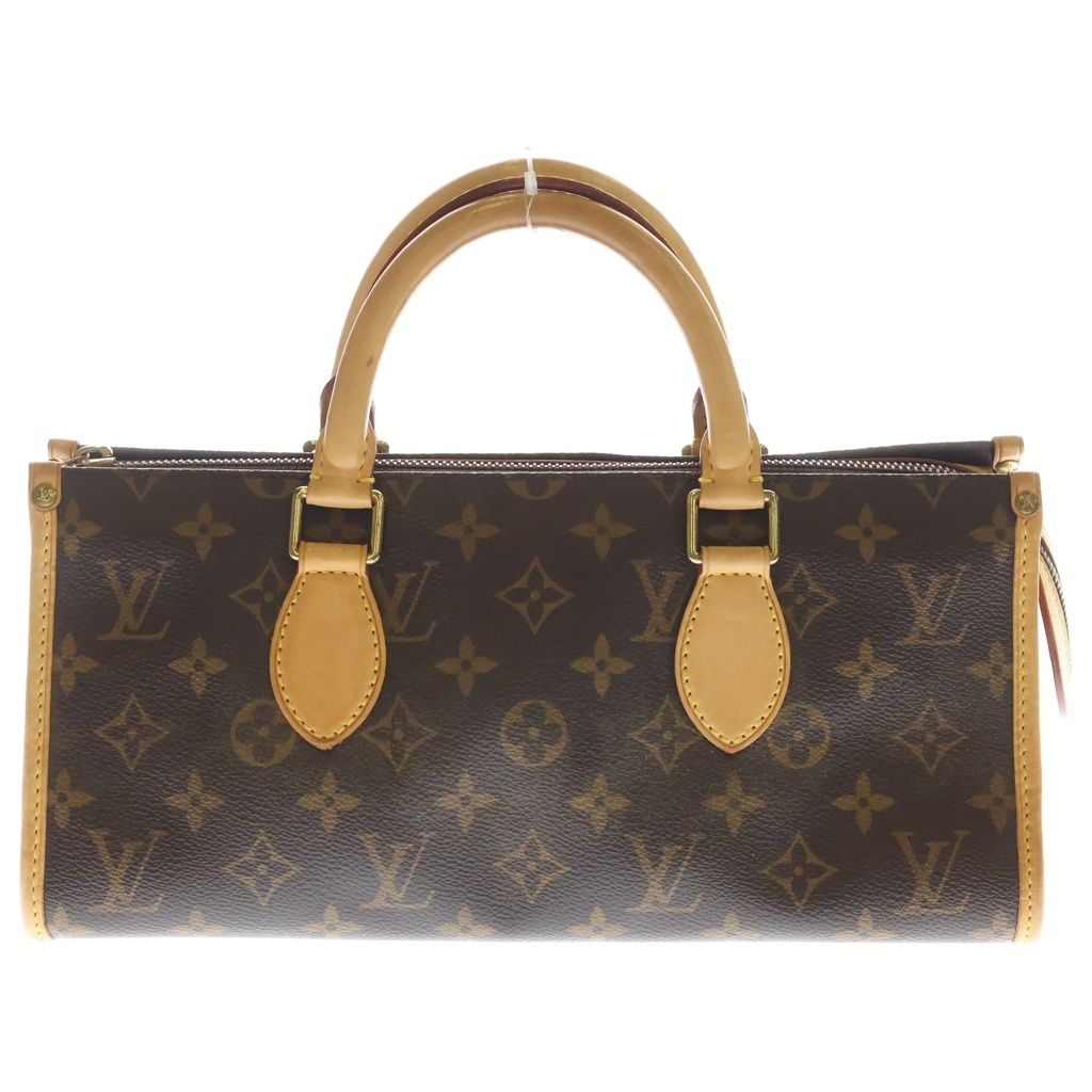 LOUIS VUITTON (ルイヴィトン) モノグラム ポパンクール PVC レザー ハンドバッグ ブラウン M40009