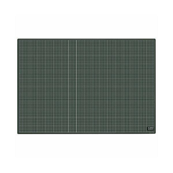 ds-ライオン事務器 カッティングマット再生PVC製 両面使用 900×620×3mm 黒/黒 CM-9011 1枚