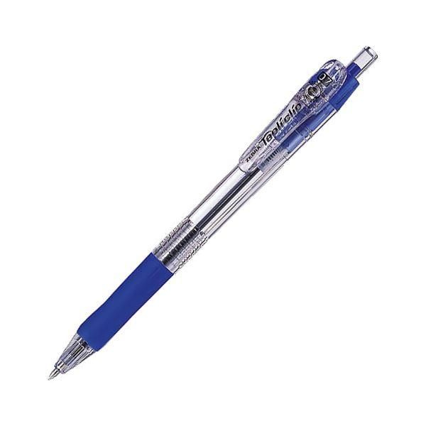 ds-(まとめ) ゼブラ 油性ボールペン タプリクリップ 0.7mm 青 BN5-BL 1本 〔×100セット〕