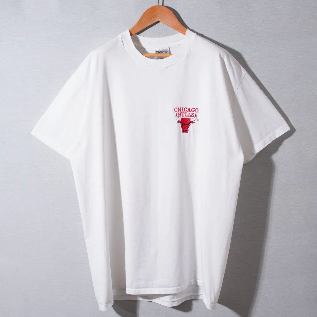 90s USA製 NBA シカゴ・ブルズ CHICAGO BULLS Tシャツ XL ホワイト