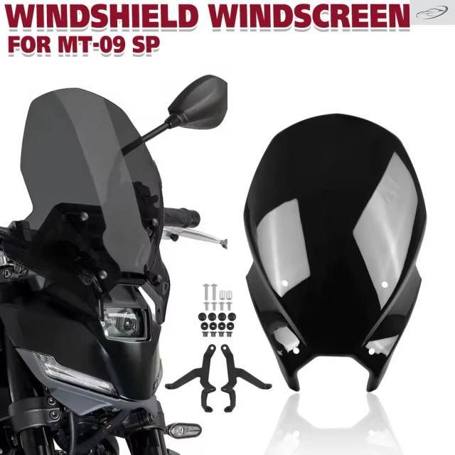 YAMAHA MT-09 Y-AMT MT09 SP 2024 2025 Touring Windscreen Spoiler Front Windshield Fairing Visor Wind Screen Deflector