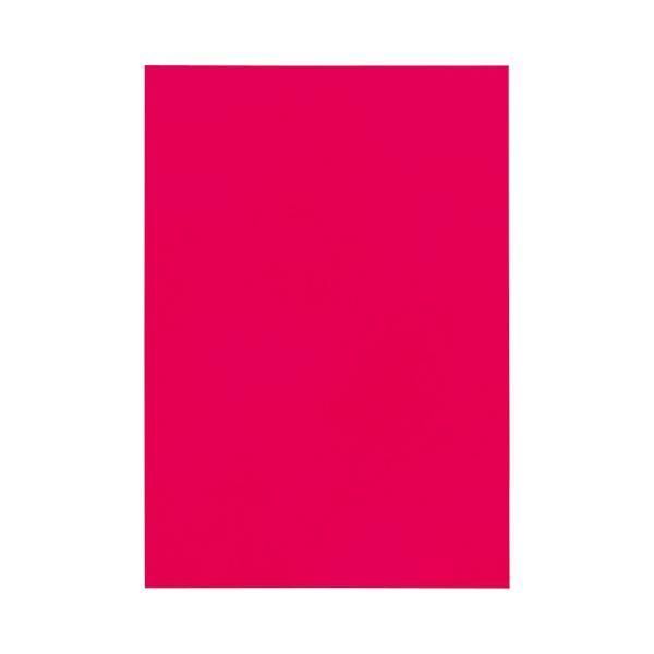 ds-(まとめ) TANOSEE 色画用紙 八つ切 あか 1パック（10枚） 〔×50セット〕