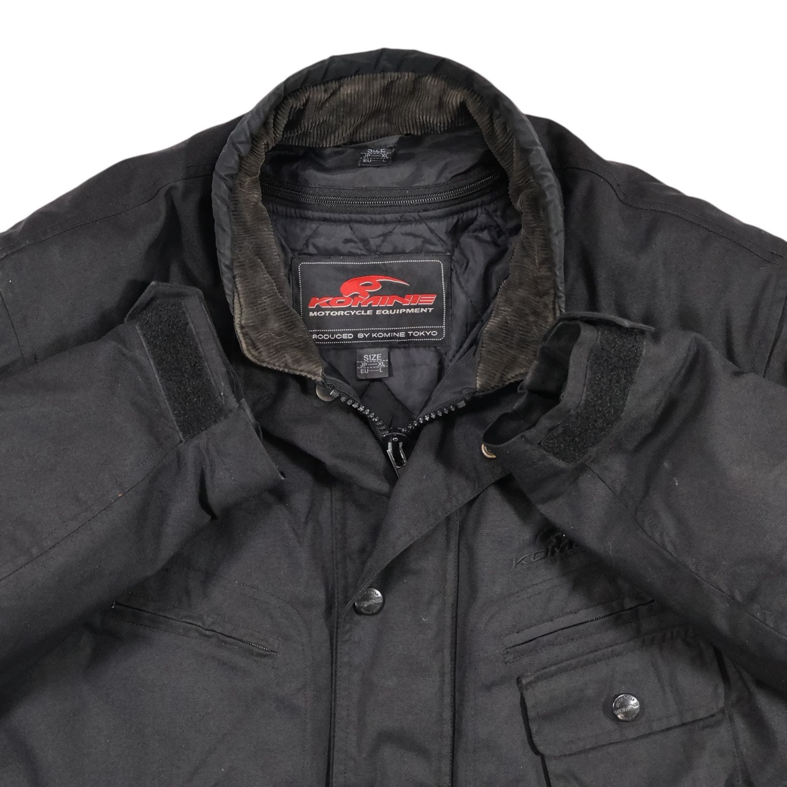 KOMINE コミネ レーシングジャケット XL 黒 ライナー着脱 メッシュ