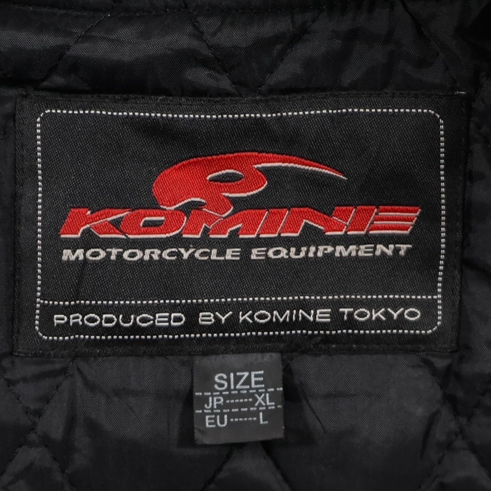 KOMINE コミネ レーシングジャケット XL 黒 ライナー着脱 メッシュ