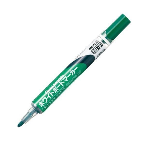 ds-(まとめ) ぺんてる ホワイトボードマーカー ノックル 細字丸芯 緑 EMWLS-D 1本 〔×50セット〕