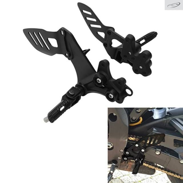Front Rider Footrests Foot Pegs Bracket GSXR600 GSXR750 2006-2010 Motorcycle Driver Pedal