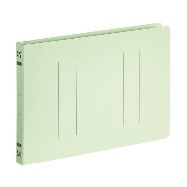 ds-(まとめ) TANOSEEフラットファイルE(エコノミー) A5ヨコ 150枚収容 背幅18mm グリーン 1パック(10冊) 〔×30セット〕