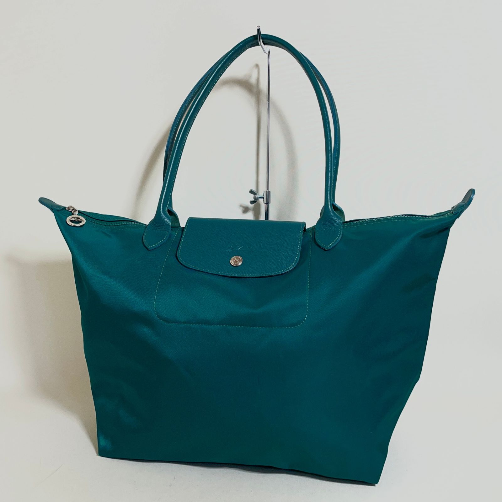 2607-194｜美品｜ロンシャン ル・プリアージュ トートバッグ グリーン