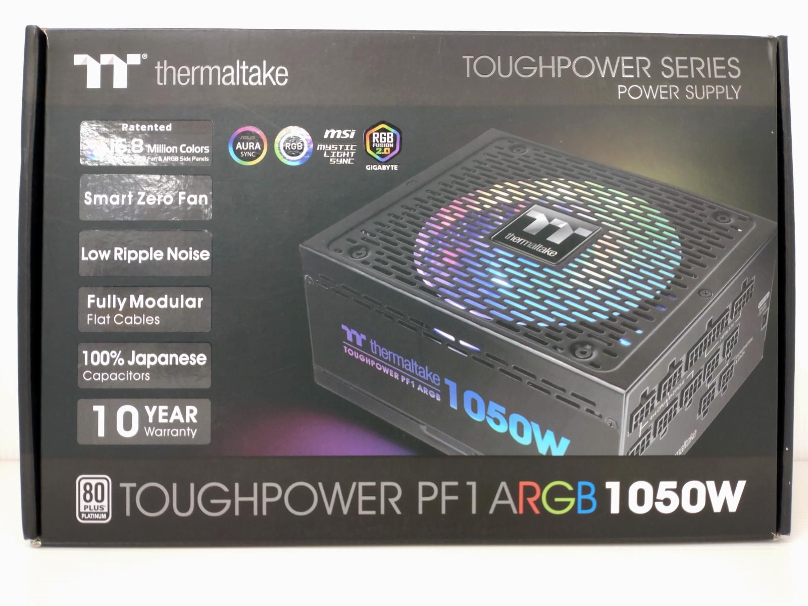 【中古品】thermaltake PC用電源ユニット TOUGHPOWER PF1 ARGB 1050W （2608093）