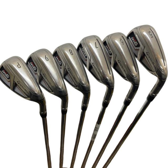 【中古】 テーラーメイド M6 6S アイアンセット IR RE-AX 85 STEEL (フレックスS) メンズ 男性用 右利き 右用 Cランク ゴルフクラブ