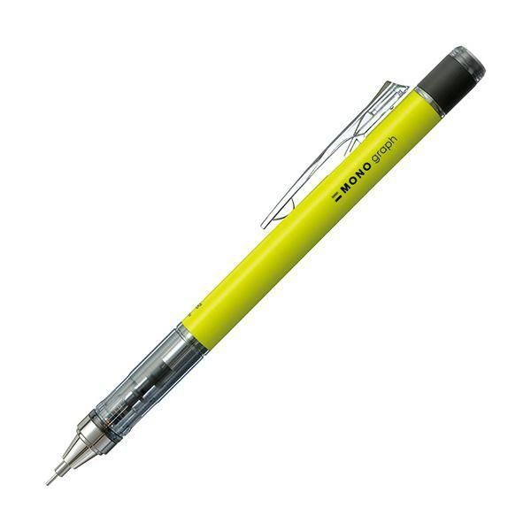 ds-(まとめ) トンボ鉛筆 シャープペンシルモノグラフネオン 0.5mm （軸色：ネオンイエロー） DPA-134C 1本 〔×30セット〕