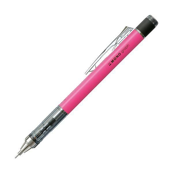 ds-(まとめ) トンボ鉛筆 シャープペンシルモノグラフネオン 0.5mm （軸色：ネオンピンク） DPA-134F 1本 〔×30セット〕