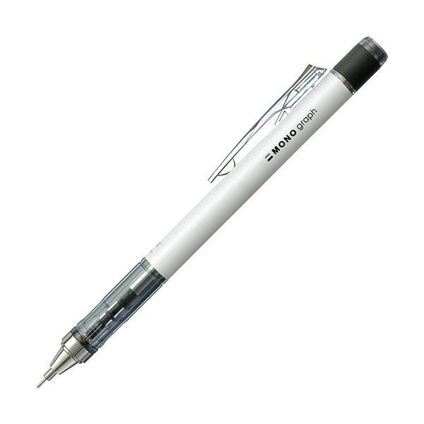 ds-(まとめ) トンボ鉛筆 シャープペンシルモノグラフネオン 0.5mm （軸色：ホワイト） DPA-134A 1本 〔×30セット〕