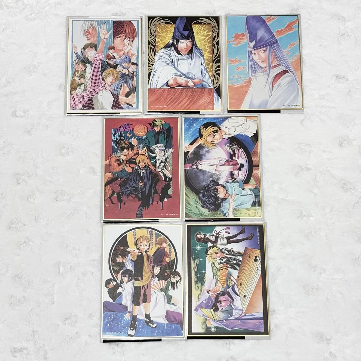 (まとめ ヒカルの碁 原画展 ビジュアル色紙 サイトウ アキラ ヒコウゴーストバ둑王