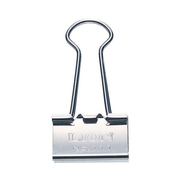 ds-(まとめ) ライオン事務器 バインダークリップニッケルメッキ 中 口幅25mm No.111N 1箱（10個） 〔×30セット〕 15,932円