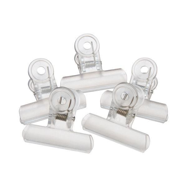 ds-(まとめ) ミツヤ クリアクリップ アクア 中 口幅50mm 透明 PCC-5P-TM 1箱(5個) 〔×30セット〕 15,070円