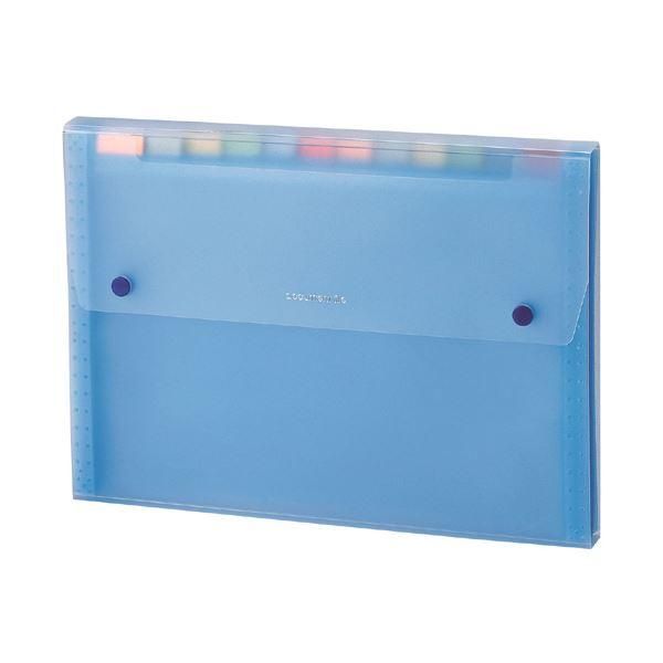 ds-(まとめ) セキセイ ドキュメントファイル A4 13ポケット SSS-1212-10ブルー 1冊 〔×30セット〕