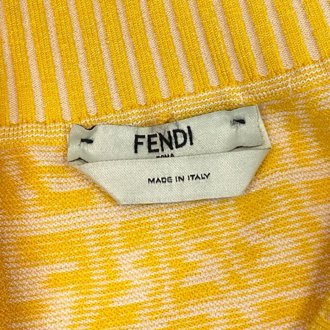 Ib7 【美品】FENDI フェンディ 2021 ズッカ柄 ニットスカート FF Logo