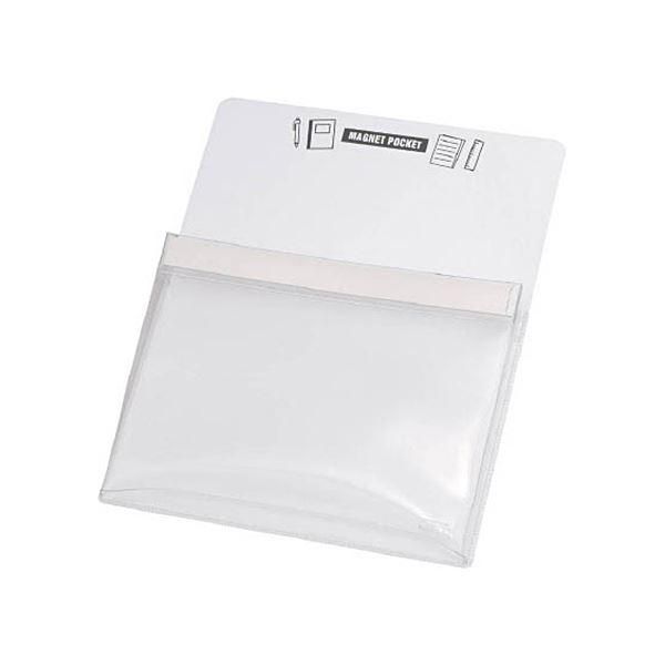 ds-(まとめ) TRUSCO マグネットポケットA4用白 MGP-A4-W 1枚 〔×10セット〕