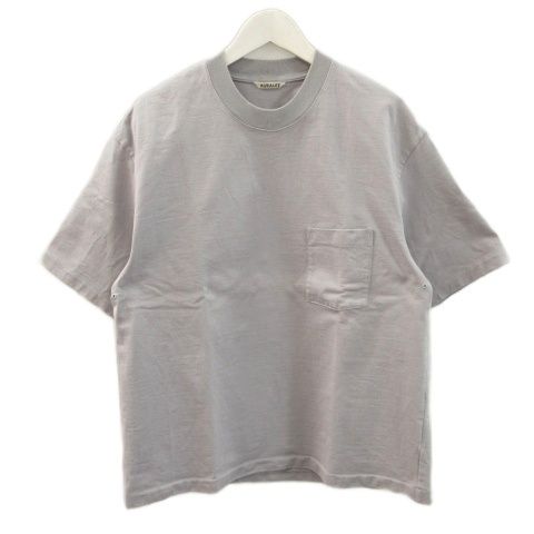 オーラリー AURALEE STAND-UP TEE A22ST01SU スタンドアップT グレー 半袖 Tシャツ カットソー 無地 トップス