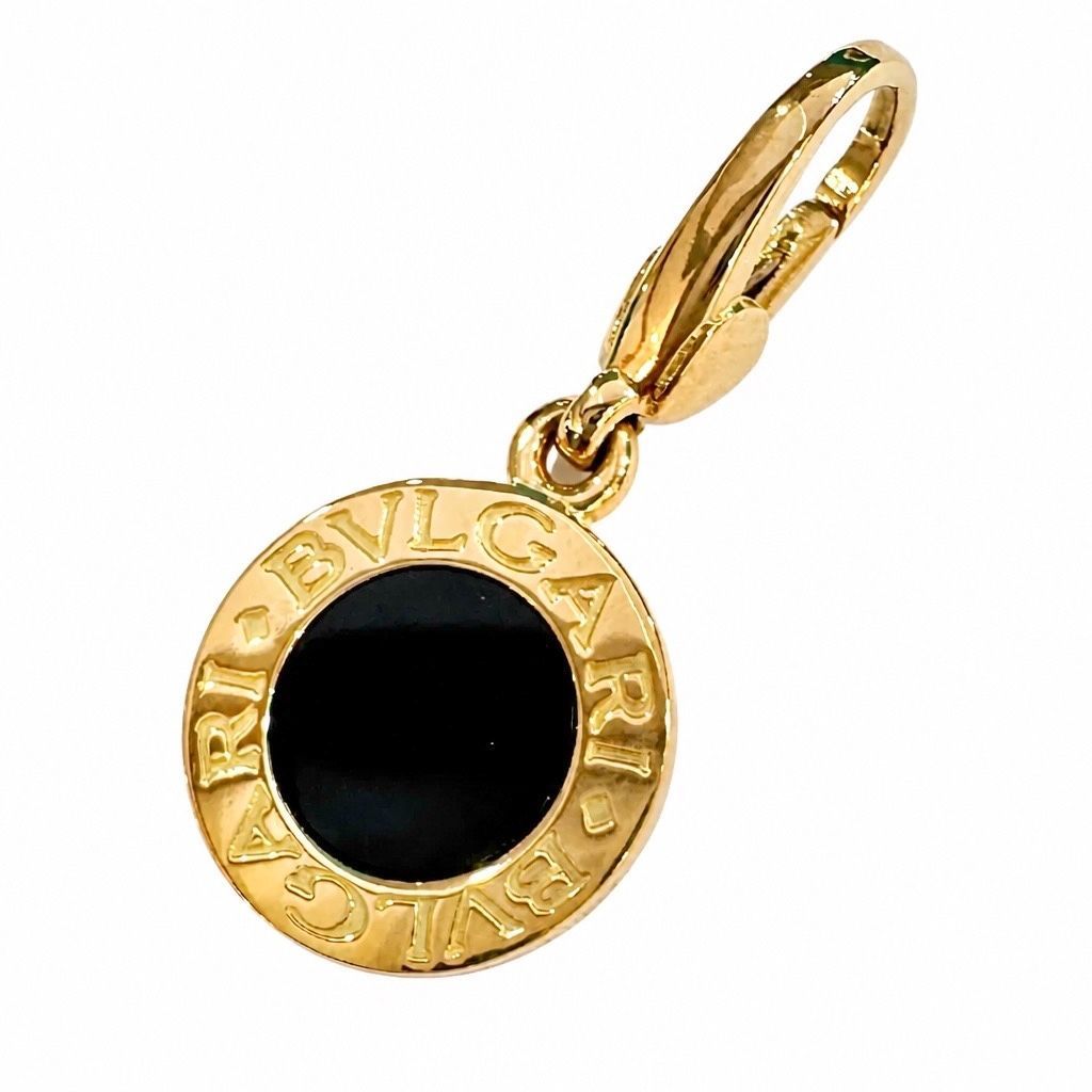 BVLGARI ブルガリ 750 ブルガリブルガリ オニキス チャーム/トップ