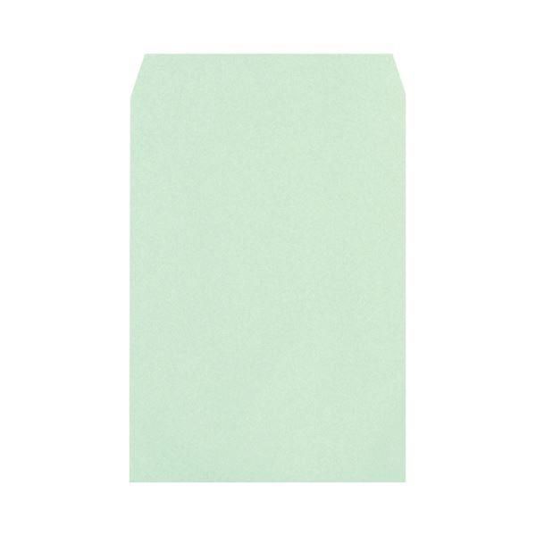 ds-(まとめ) ハート 透けないカラー封筒 角2 100g／m2 パステルグリーン XEP490 1パック（100枚） 〔×10セット〕