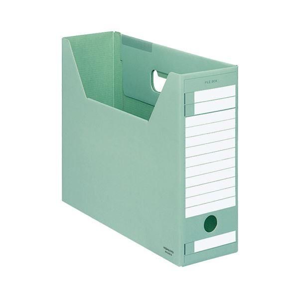 ds-(まとめ) コクヨ ファイルボックス-FS(Dタイプ) A4ヨコ 背幅102mm 緑 A4-LFD-G 1セット(5冊) 〔×10セット〕