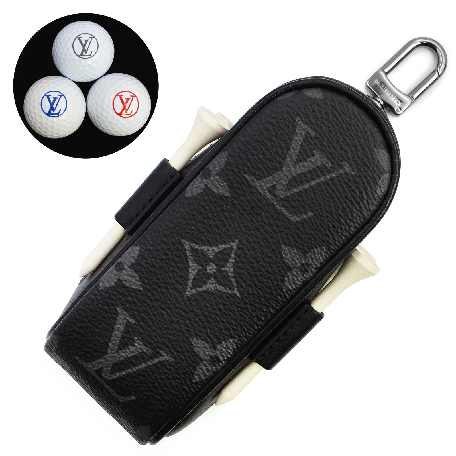 ルイ ヴィトン GI0344 セット ゴルフ アンドリュース モノグラムエクリプス ブラック シルバー金具 LOUIS VUITTON（未使用　展示品）