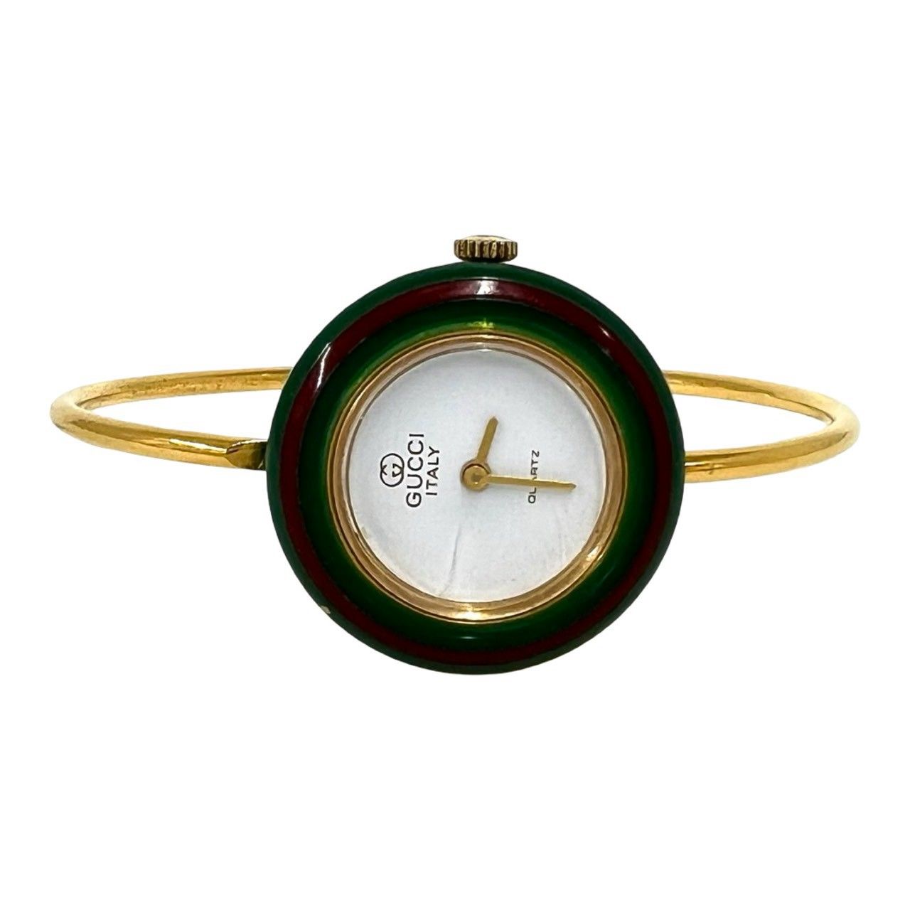 稼働品 極 美品 GUCCI グッチ ヴィンテージ チェンジ ベゼル シェリー