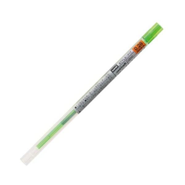ds-(まとめ) 三菱鉛筆 ゲルインクボールペンスタイルフィット 替芯 0.28mm ライムグリーン UMR10928.5 1セット（10本） 〔×10セット〕 10,213円