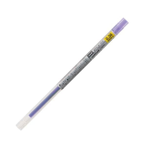 ds-(まとめ) 三菱鉛筆 ゲルインクボールペンスタイルフィット 替芯 0.38mm バイオレット UMR10938.12 1セット（10本） 〔×10セット〕