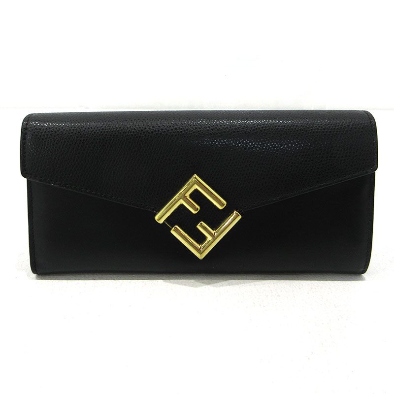 【三重本店】 中古 FENDI | フェンディ 長財布 FFダイヤモンド 8M0251 ブラック 【125】