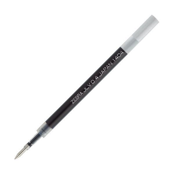 ds-(まとめ) ゼブラ サラサドライ用リフィル0.4mm 黒 RJLV4-BK 1セット（10本） 〔×10セット〕