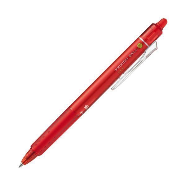 ds-(まとめ) パイロット ゲルインキボールペンフリクションボールノック 0.7mm レッド LFBK-23F-R 1セット（10本） 〔×10セット〕
