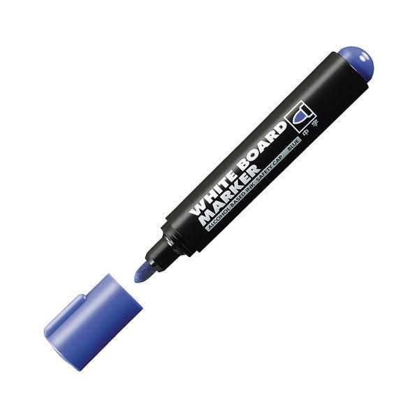 ds-(まとめ) コクヨ ホワイトボード用マーカーペン 中字 青 業務用パック PM-B102NB 1箱(10本) 〔×10セット〕