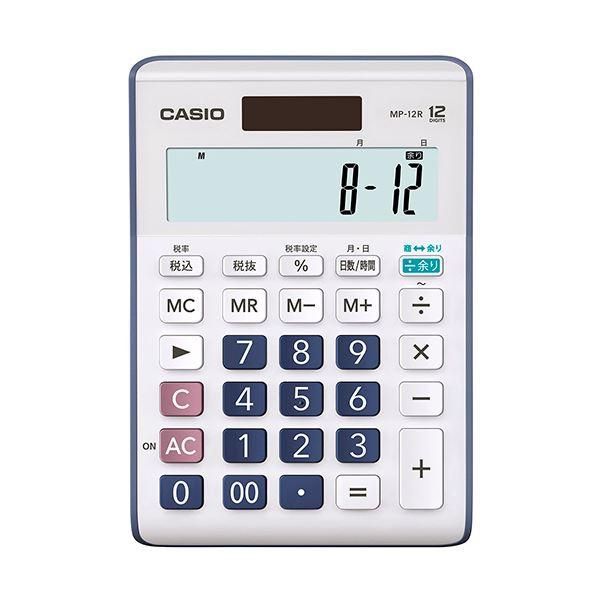 ds-(まとめ) カシオ 余り計算電卓 12桁MP-12R-N 1台 〔×10セット〕