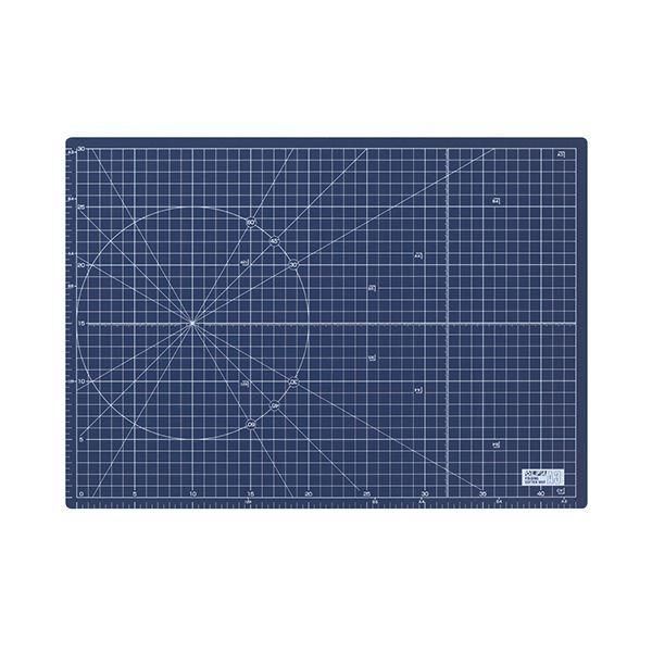 ds-(まとめ) オルファ ふたつ折りカッターマット A3 ネイビー （文具専用） 223BSNV 1枚 〔×5セット〕