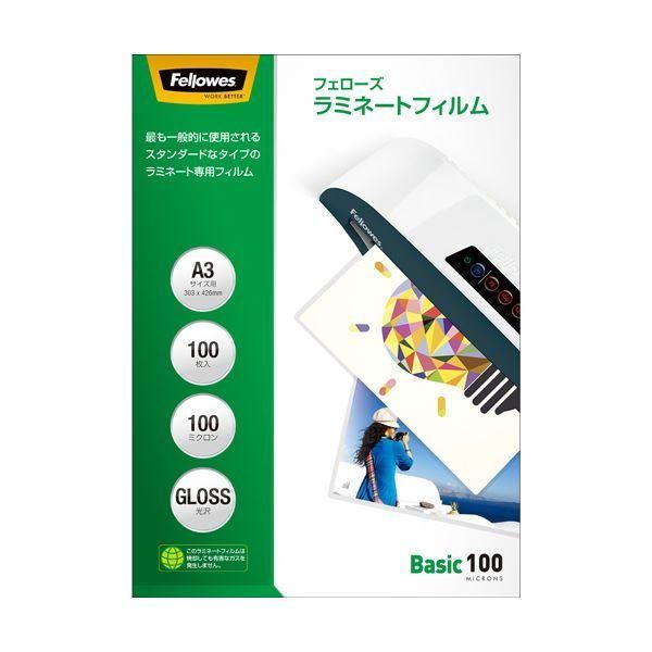ds-(まとめ) フェローズ ラミネートフィルム A3100μ 5847801 1パック(100枚) 〔×5セット〕