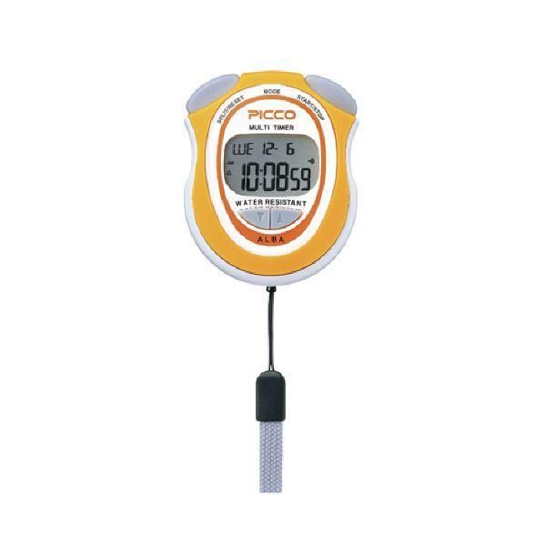 ds-(まとめ) セイコーウオッチ ALBA ピコマルチタイマー パッションオレンジ ADME005 1個 〔×5セット〕