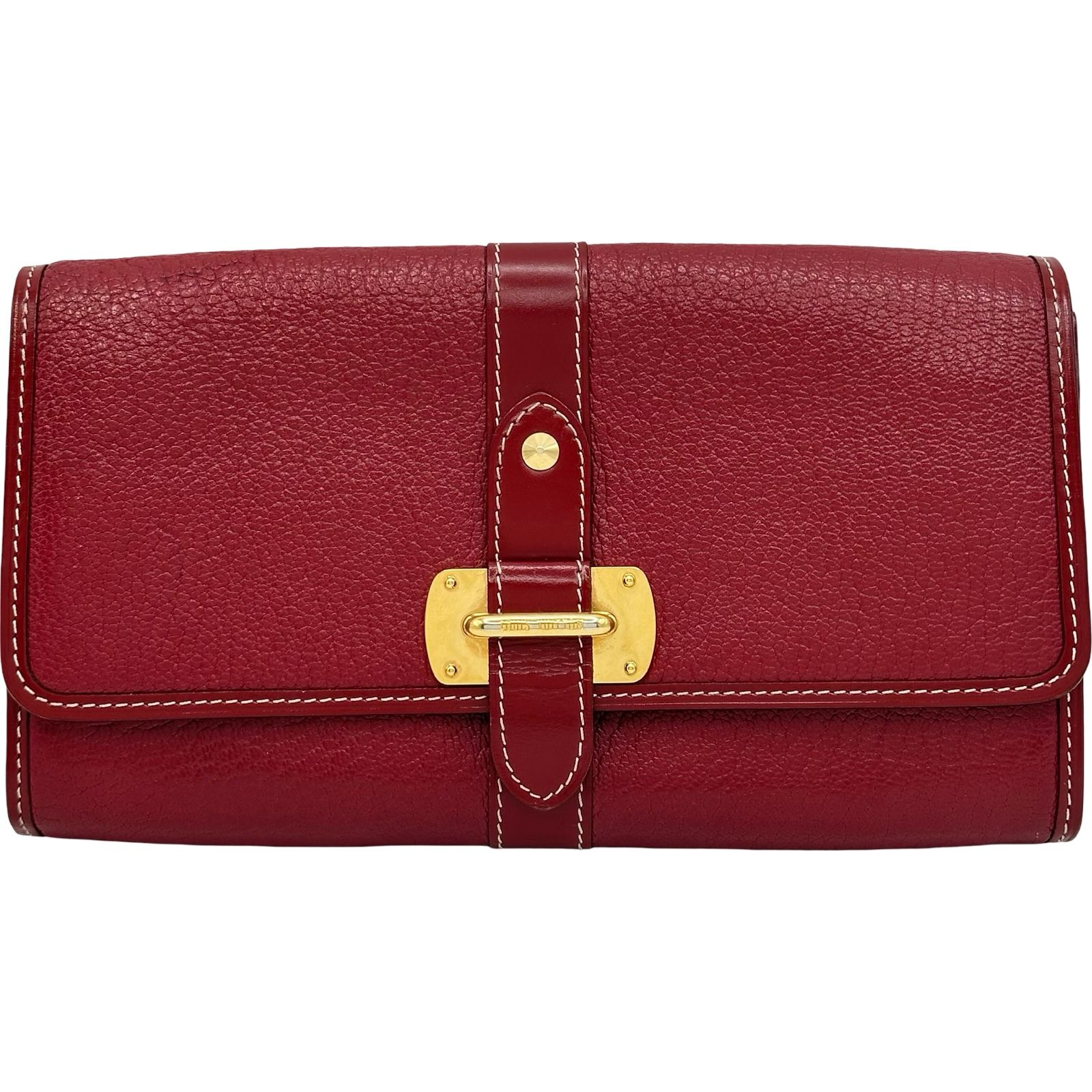 ルイ・ヴィトン LOUIS VUITTON ポルトフォイユ・ル・ファヴォリ M95856 レッド スハリ レディース 長財布