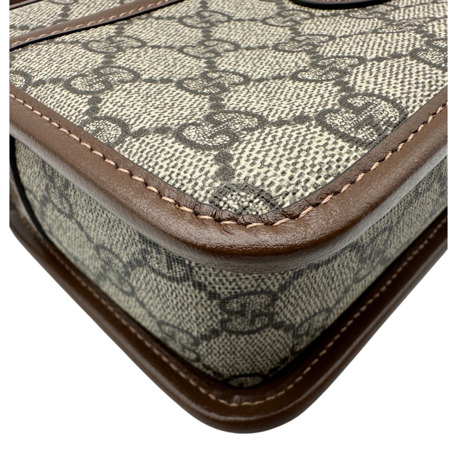 グッチ GUCCI インターロッキングG ミニショルダーバッグ 658572 ベージュ GGスプリームキャンバス/レザー レディース ショルダーバッグ